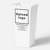 Zakelijk merk op Witte Popcorn Box Bedankdoosjes (Voorkant)