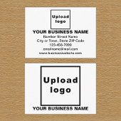 Zakelijk merk op witte rechthoekige behuizing Kaar Informatiekaartje