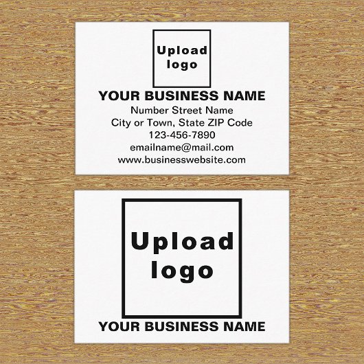 Zakelijk merk op witte rechthoekige behuizing Kaar Informatiekaartje