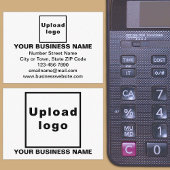 Zakelijk merk op witte rechthoekige behuizing Kaar Informatiekaartje