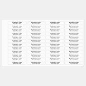 Zakelijk merk op witte rechthoekige strijklabel labels (Vel)