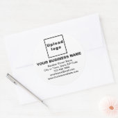 Zakelijk merk op witte Sticker (Envelop)