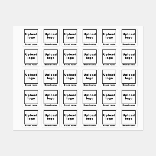 Zakelijk merk op wittevierkant waslabel labels (Vel)