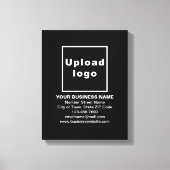 Zakelijk merk op zwart canvas afdrukken (Voorkant)