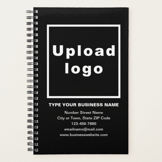 Zakelijk Merk op Zwart Hoesje van Planner (Voorkant)