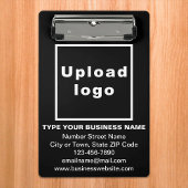 Zakelijk merk op zwart miniklikbord mini klembord