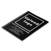 Zakelijk merk op zwart Notitieboek (Linkerzijde)