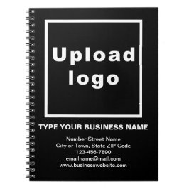 Zakelijk merk op zwart Notitieboek