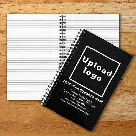 Zakelijk merk op zwart Notitieboek