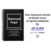 Zakelijk merk op zwart Notitieboek