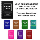 Zakelijk merk op zwart Notitieboek