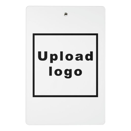 Zakelijk merk op zwart-wit minikaart mini klembord (Achterkant)