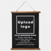 Zakelijk merk op zwarte handschoen hangend wandkleed (Voorkant)