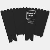 Zakelijk merk op Zwarte Popcorn Box Bedankdoosjes (Ongevouwen)