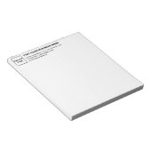 Zakelijk merk Zwart en Witte Rubriek Kleine Notitieblok (Schuin)