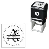 Zakelijk merklogo gespleten monogram letter A Zelfinktende Stempel (In situ)