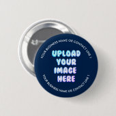 Zakelijk merklogo ronde button 5,7 cm (Voorkant /achterkant)