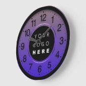 Zakelijk minimalisme Violet Roos Aangepaste Logo Grote Klok (Hoek)