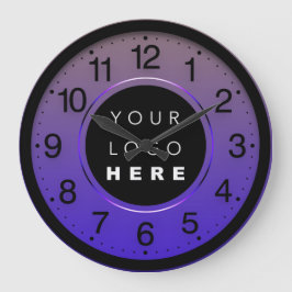 Zakelijk minimalisme Violet Roos Aangepaste Logo Grote Klok