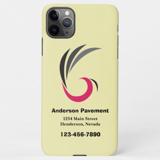 Zakelijk mobiel iPhone hoesje (Achterkant)