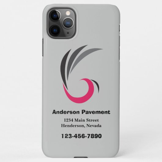 Zakelijk mobiel iPhone hoesje (Achterkant)