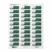 Zakelijk Modern grafisch groen Etiket (Full Sheet)