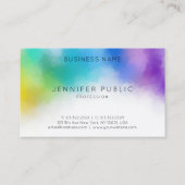 Zakelijk Modern Kleurrijke Abstracte Elegante Sjab Visitekaartje (Achterkant)