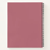 Zakelijk moderne roze goud roze notitieboek (Achterkant)