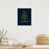 Zakelijk Navy Lime AI Ethicist Kunst Poster (Keuken)