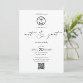 Zakelijk Netwerkdiner Evenement Logo Script Kaart (Staand voorkant)