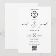 Zakelijk Netwerkdiner Evenement Logo Script