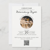 Zakelijk Netwerkgala Evenement Foto QR Code Kaart (Voorkant)