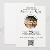 Zakelijk Netwerkgala Evenement Foto QR Code Kaart (Voorkant / Achterkant)