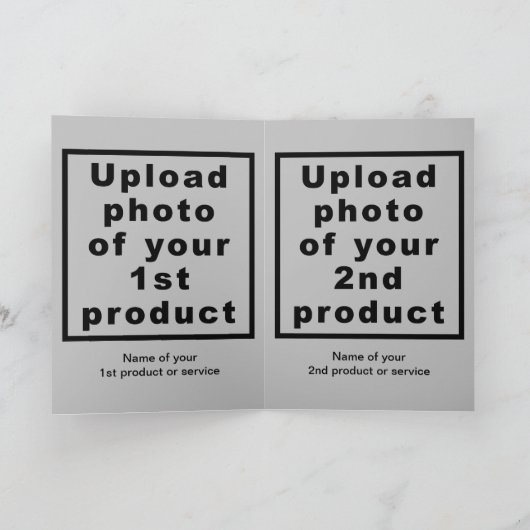 Zakelijk Nieuwjaar grijs gevouwen vakantie Kaart (Binnen)