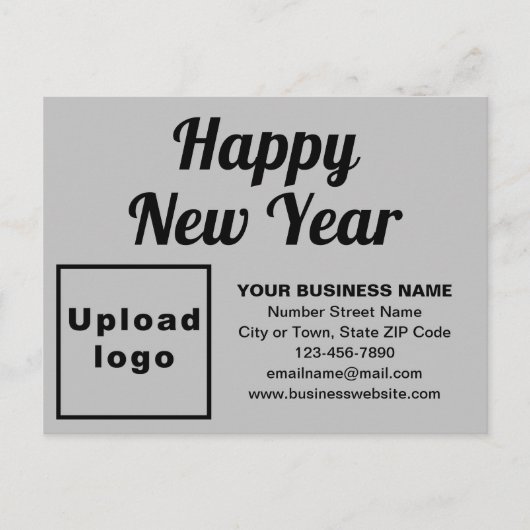 Zakelijk Nieuwjaar grijs vakantie Briefkaart (Voorkant)