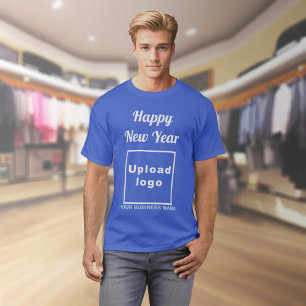 Zakelijk Nieuwjaar Groet op Royal Blue T-Shirt