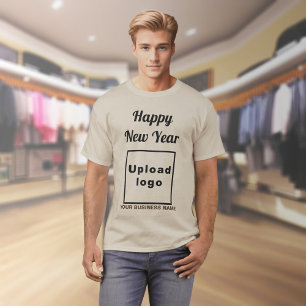 Zakelijk Nieuwjaar Groet op Zand Kleur T-Shirt