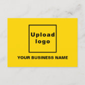 Zakelijk Nieuwjaar Kleine Gele Vlakke Kaart (Achterkant)