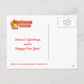 Zakelijk Nieuwjaar Vakantie Groeten Briefkaart (Achterkant)