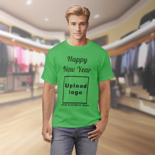 Zakelijk Nieuwjaarsgroet op Shamrock Groen T-shirt
