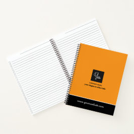 Zakelijk notitieboek met aangepast bedrijfslogo