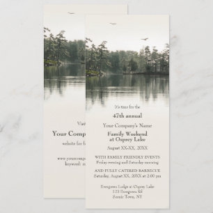 Zakelijk of Kerkfamilie Weekend Rustiek Retreat Kaart