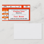 Zakelijk of particulier Visitekaartje (Voorkant / Achterkant)