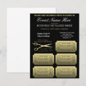 Zakelijk of zakelijk met Raffle Uitnodiging Briefkaart (Voorkant / Achterkant)