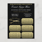 Zakelijk of zakelijk met Raffle Uitnodiging Briefkaart (Voorkant)