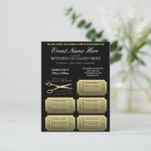 Zakelijk of zakelijk met Raffle Uitnodiging Briefkaart (Staand voorkant)