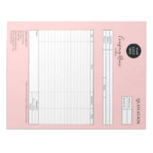 Zakelijk offerte, factuur, voeg uw logo toe opmake notitieblok (Voorkant)