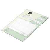 Zakelijk offerteformulier, factuur, voeg uw logo t notitieblok (Schuin)