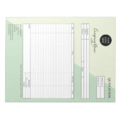 Zakelijk offerteformulier, factuur, voeg uw logo t notitieblok (Voorkant)