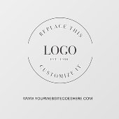 Zakelijk Ondertekenen Aangepaste Logo Website Prom Raamsticker (Vel)